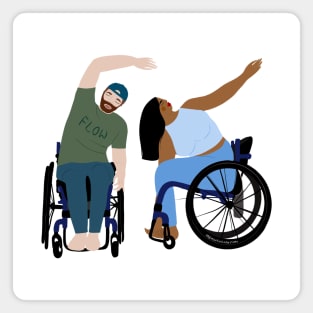 Wheelchair yogis Magnet